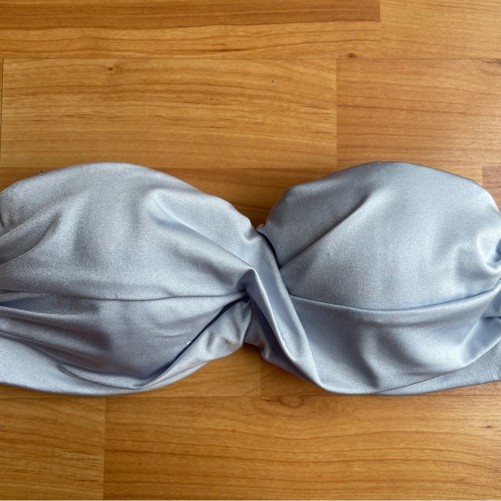 Victoria’s Secret Knockout Bandeau Bikini Top Light Blue 32C